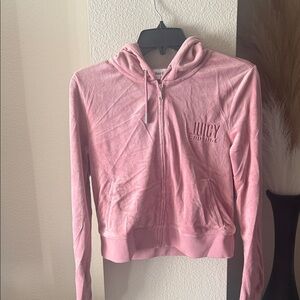 Juicy Couture Blush Pink Velour Hoodie